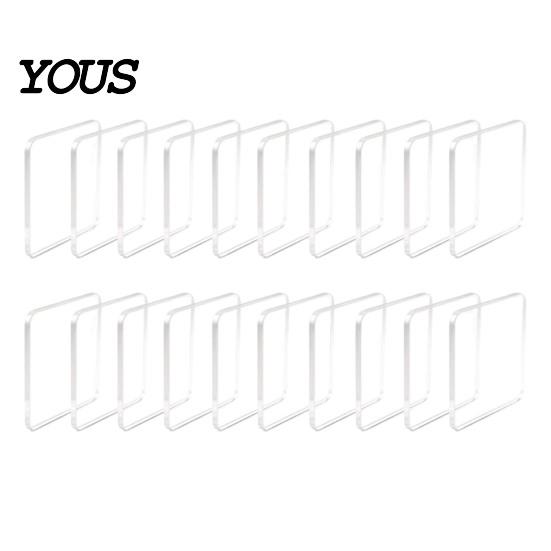 Magnetic Photo Frame Set 10/20/50Pcs DIY Fridge Magnet Kit, Clear Acrylic with Adhesive Backing, Custom Picture Making for Crafts Craft