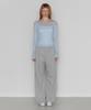 Lense Rs String Wide Sweat Pants Melange Gray