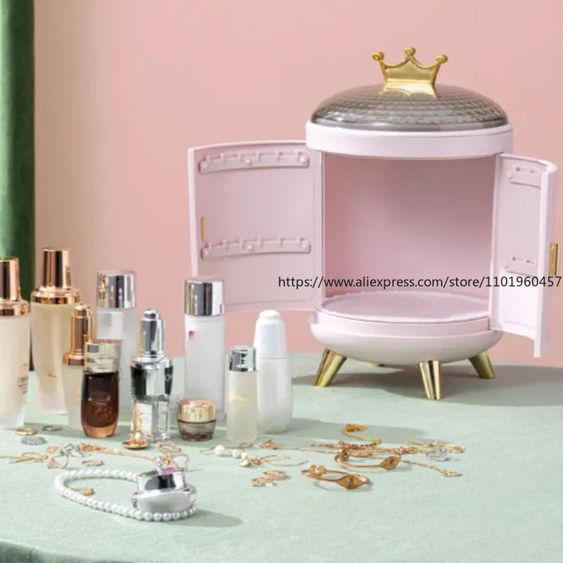 Krabička na make-up Držák péče o pleť Držák na šperky Organizér na kosmetiku Plastová nádoba do koupelny toaletní stolek Domů