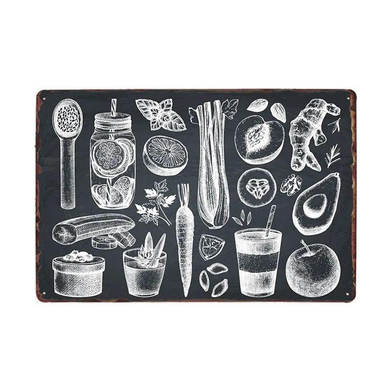 Lemonade Drink Candies Vintage Tin Signs Cafe Bar Pub Retro Wall Decor Metal Poster 20x30cm