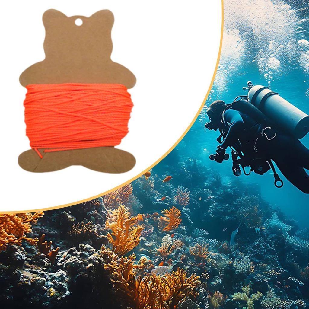 , Round Rope Made of Nylon, Portable, Replacement Accessory for Underwater Adventures, Caving,