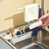 Adjustable Kitchen Sink Basket: Filter, Wash, and Storage Rack