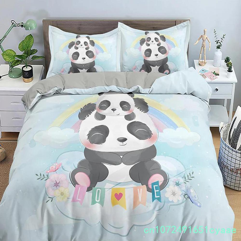 3D Cartoon Pattern Duvet/Quilt Cover Cozy Soft Bedding Set For Children Kids Bedroom Decor Bedclothes Queen Twin Single 2/3Pcs
