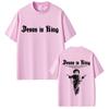 Jesus Is King Graphic T-shirt Christian Religious Short Sleeve T-shirts Summer Men Women Fashion Gothic Rock T Shirt Streetwear