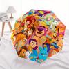 Toy Story, Pixar Automatic Opening and Closing Umbrella, Compact Travel Umbrella, Lightweight and Portable, Suitable for Beach Commuting Bus