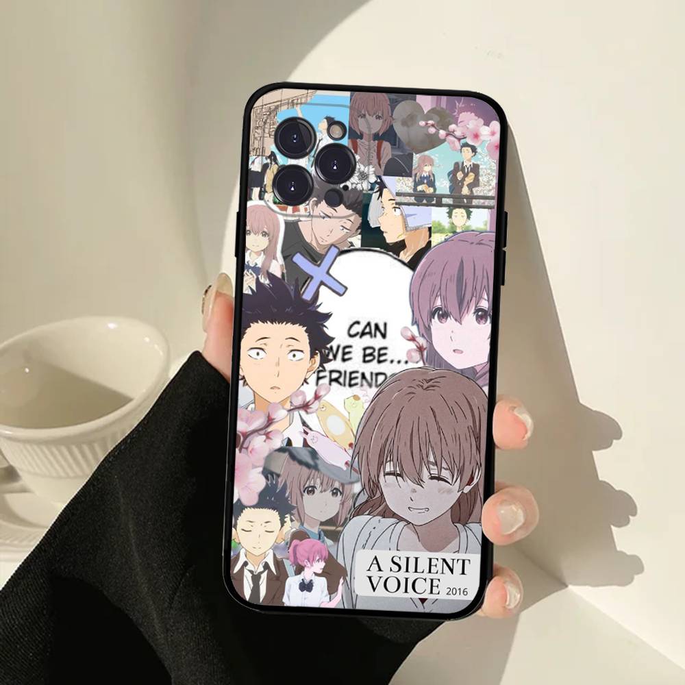 Anime A Silent Voice Phone Case For IPhone 16 15 14 13 12 11 17 Pro Max Simplicity Back TPU Soft Case
