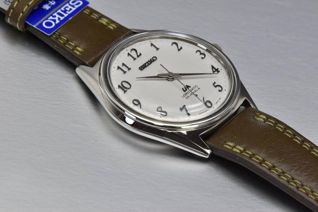56 Series 1972 SEIKO LORD MATIC 23 Jewels Automatic Watch SEIKO Strap Excellent Condition b1003n Silk-textured All-Numer Men's 5601-9000