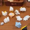 5 Stück/Beutel Niedliches Kätzchen Katze Puppe Auto Harz Ornamente Mikro Landschaft Ornamente Schreibtisch Heimdekoration Puppenhaus Spielzeug Zubehör Geschenk