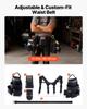 Tool Belt, 19 Pockets Tool Pouch with Suspenders for Men, Heavy Duty Adjustable Utility Belt Work Bag Detachable Suspension Rig for Electrician,