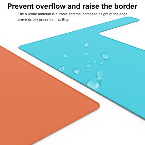 Practical Food-grade Place Mat Stable Anti-slip Silicone Dinner Mat