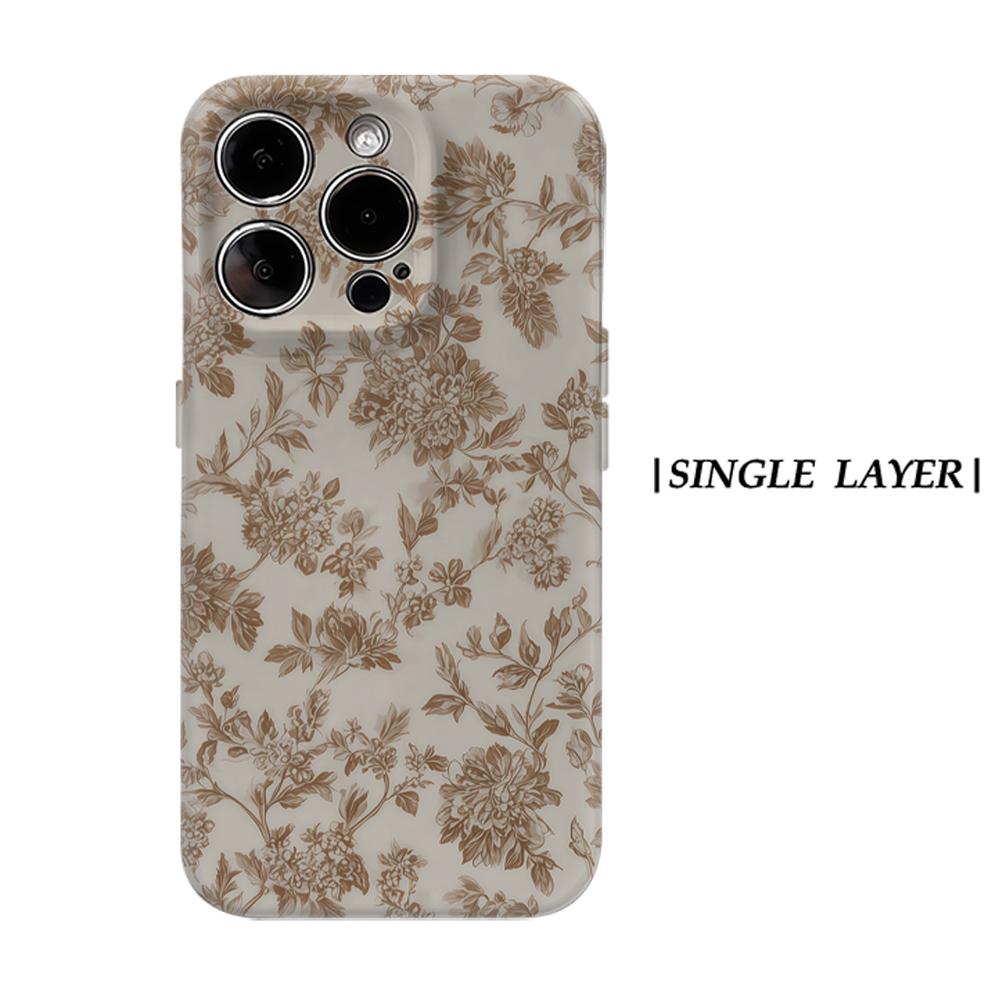 

Beige PeonyFor Magnetic Phone Case for IPhone 17 16 15 14 13 Pro Max Plus Single Double-layer Tough Case IPHONE17PROMAX