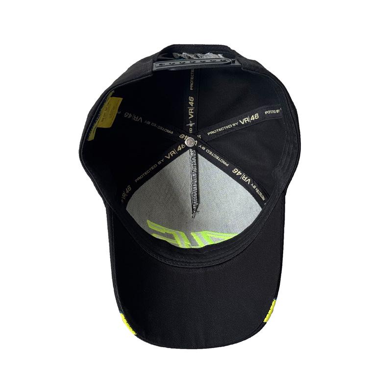 Off-Road Parkour Tricycle Racing Cap - Features two vertical stripes, numbers below, paw and English V on the sides.