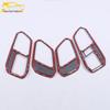 Taycan Interior Door Handle Trim: Bright Ring and Armrest Buckle Accessory for 18 Models