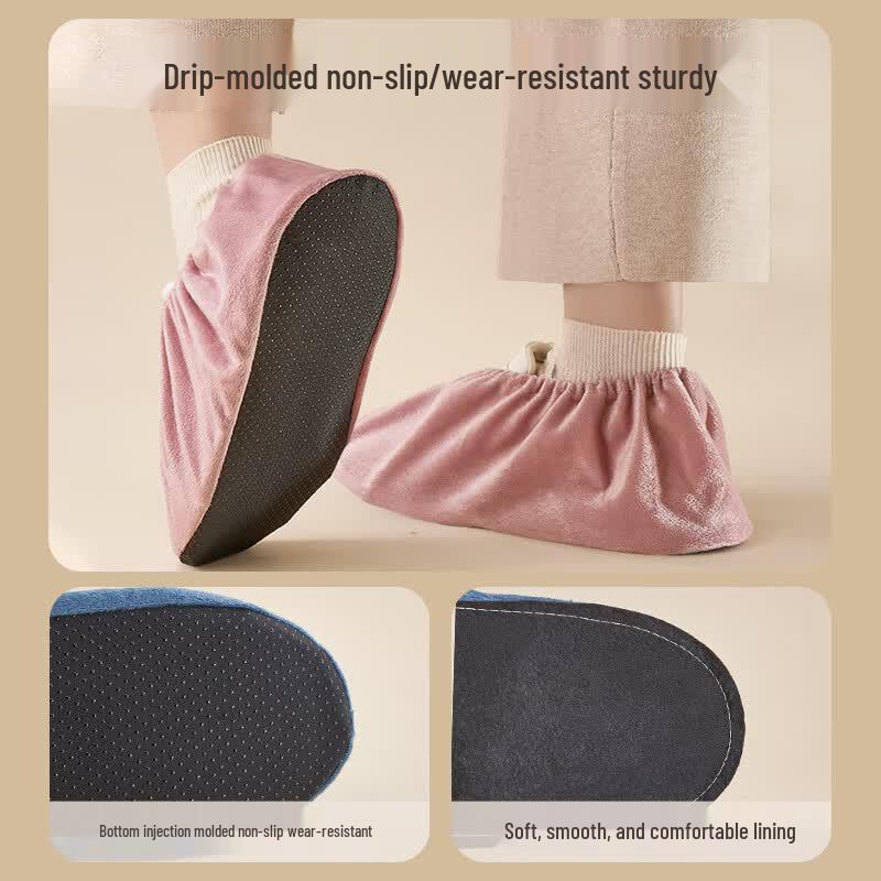 Reusable Indoor Flannel Shoe Covers