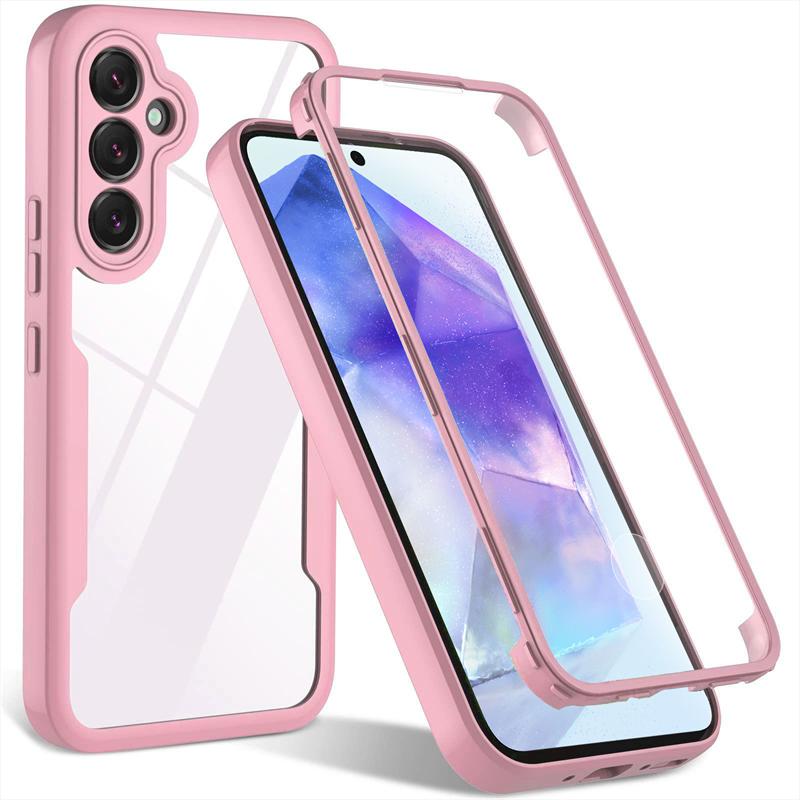 360 Полное покрытие защитный чехол для Samsung Galaxy A55 A54 5G A35 A25 A15 A14 A24 A34 A53 A73 A33 A23 A13 A52S A32 A22 A12 Чехол