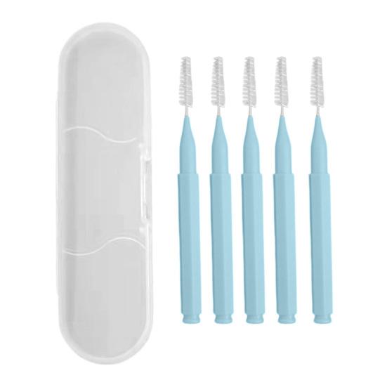 

Anti-Clogging Nozzle Brush Non-Slip Handle Shower Head Hole Cleaning Brush Portable Fine Needle Brush Head Household Cleaning Tool синій