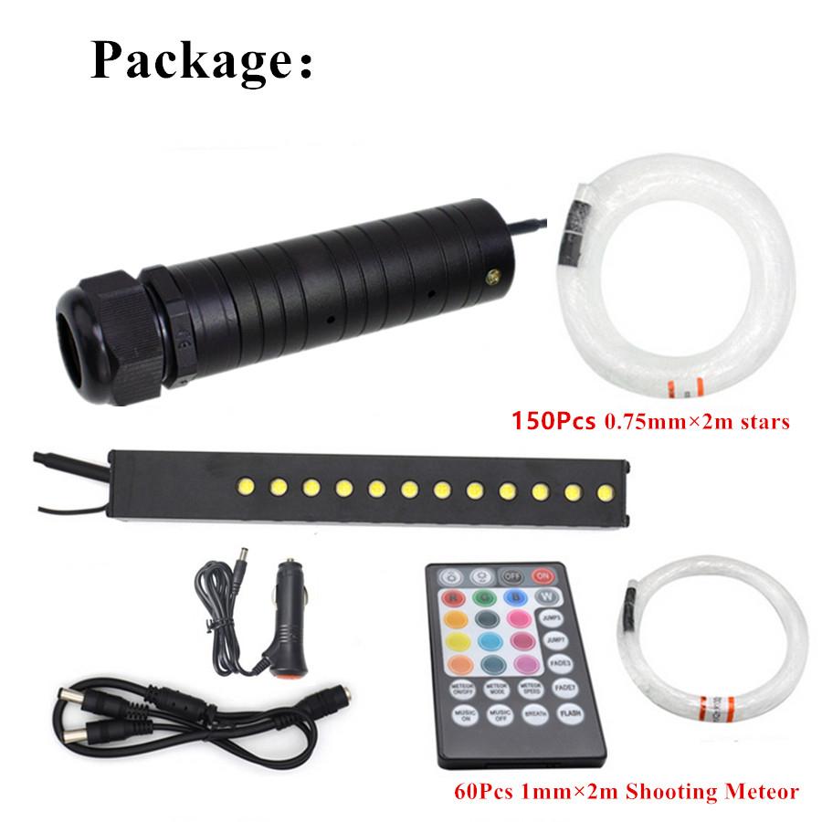 Car Fiber Optic Light RGBW Ceiling Star Light Shooting Meteor Effect APP Control