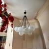 Cloud Pendant Light Frosted Glass Bubble Chandelier Modern Ceiling Lamp Extra Large Lighting Fixture for Bedroom, Living Room, Dining Room