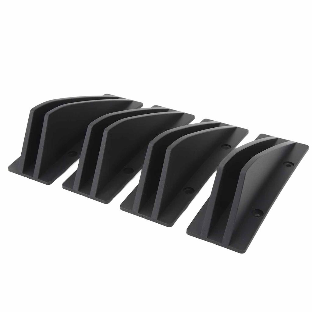 4PCS Car Rear Lower Spoiler Sporty Universal Rear Bumper Chassis Diffuser Lip Wing Splitter for 1 Series E90 E91 Black