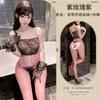 Sex underwear transparent oily passion free tube top suspender black silk sexy lace perspective open-file tights