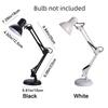 Practical E27 Desktop LED Lamp Metal Long Arm Reading Lamp Folding Adjustable Night Light Nail Manicure Table