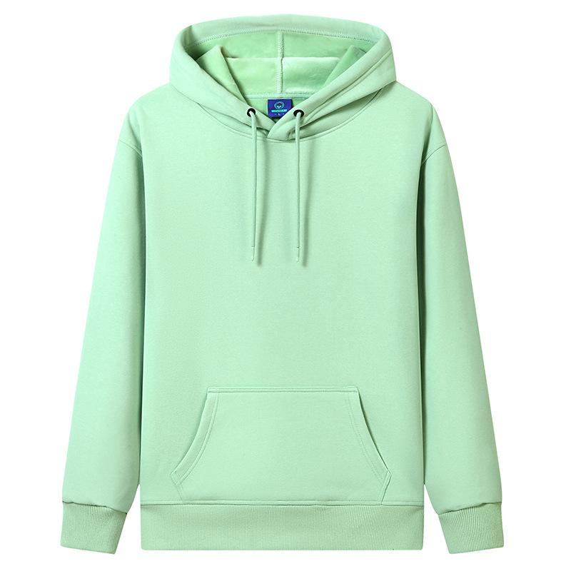 QICED Jesienna i Zimowa Bluza z Kapturem Męska Ciepła Pikowana Pogrubiona Bluza Luźna Duży Rozmiar Modna Bluza z Kapturem