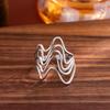 Stainless Steel Adjustable Open Ring - Colorfast Titanium Jewelry