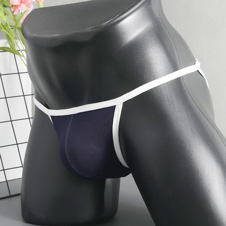 Men's Sexy Low-Waist Cotton T-back Underwear