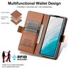 Luxury Leather RFID Wallet Cards Solt Phone Case for Samsung Galaxy Z Fold 7 6 5 4 3 Fold6 Fold7 Flip Magnetic Protective Cover