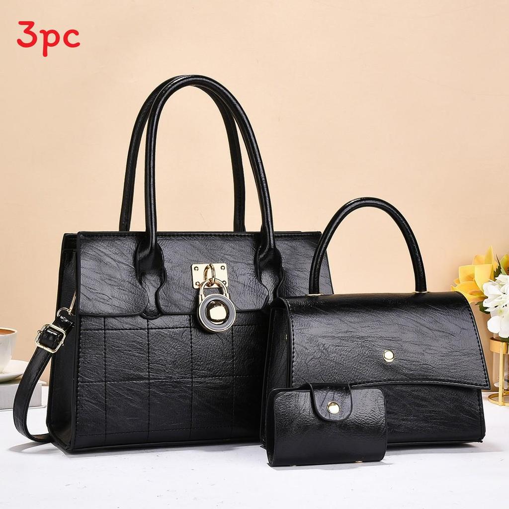 Pu Leather Large Capacity Tote Bag For Women With Multiple Pockets For Daily Use