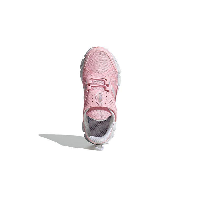 Adidas Breeze Collection Comfortable Slip Resistant Cushioning Abrasion Resistant Low top Kids' Running Shoes Pink Gray GZ4024