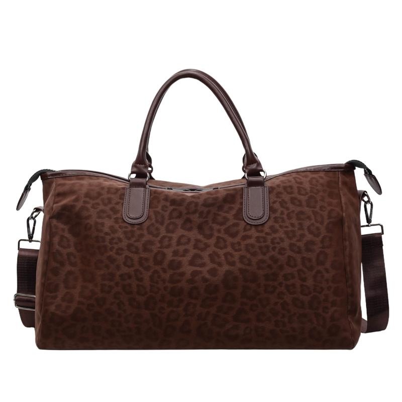 Large Capacity Travel Bag Women's Leopard Print Storage Bag