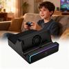 3 Port Adapter Docking Station for Game Consoles with Cooling System Stable Base Plugs Play Functionality