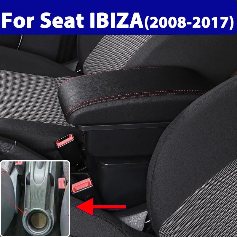For Ibiza 6j Ibiza 6L Armrest Box For Seat Ibiza Car Armrest Central Storage Box Retrofit with USB Interior Car Accessories