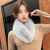 Plush Double Sided Scarf Thick Warm Fur Collar Trim  Winter Neck Protection