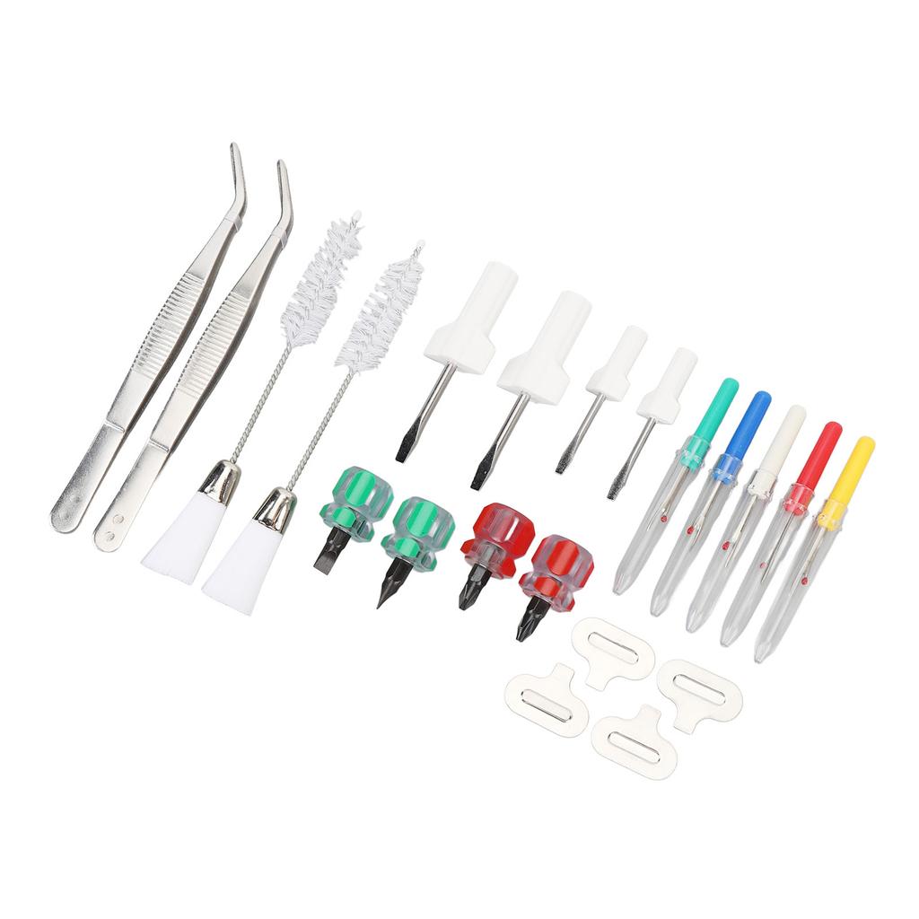 21-teiliges Nähmaschinen-Reinigungsset Professionelle Nähmaschinen-Reparaturwerkzeuge mit Pinzette Schraubendreher und Nahttrennern
