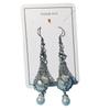 Interchangeable Crystal Holder Dangle Earrings Empty Stone Holder Replacement Drop Earrings for Women Party Jewelry Gift