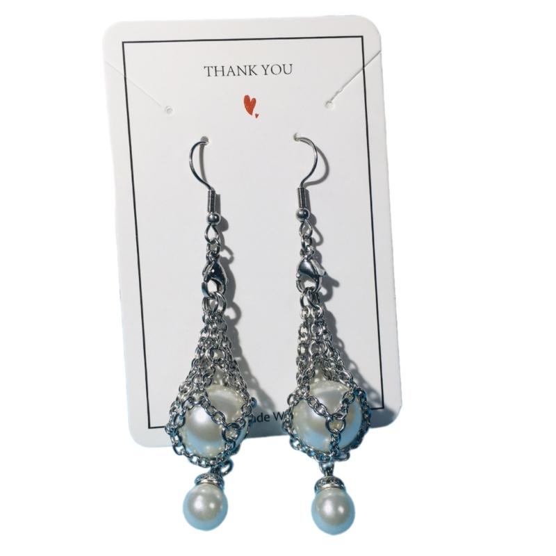 Interchangeable Crystal Holder Dangle Earrings Empty Stone Holder Replacement Drop Earrings for Women Party Jewelry Gift