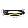 USB Rechargeable LED Headlamp for Cycling & Night Running - High-Intensity, Cross-Border Wave-Sensing