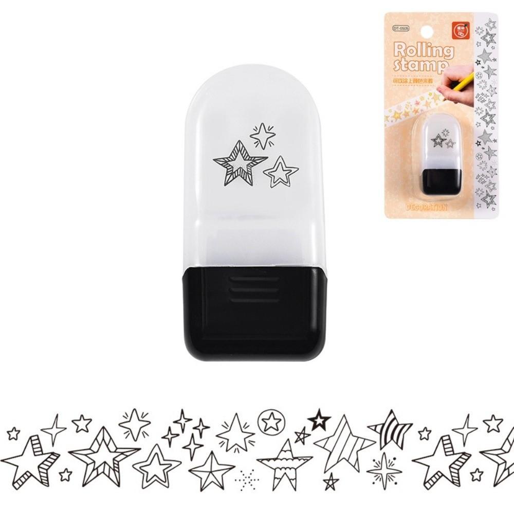 

Новая Мультяшная Печать-Ролик с Цветочным Узором, Кружевная Лента для DIY, Чернильная Подушечка, Забавный Инструмент для Рисования, Штамп-Печать
