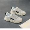 Thick Bottom New Height Increasing White Casual Sports Spring and Autumn Round Head Versatile Sports Shoes
