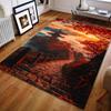 1PC Autumn Temple In Red Leaves Carpet for Living Room Bedroom Sofa Home Decor Rus Non-slip Floor Mat Luxury Gift