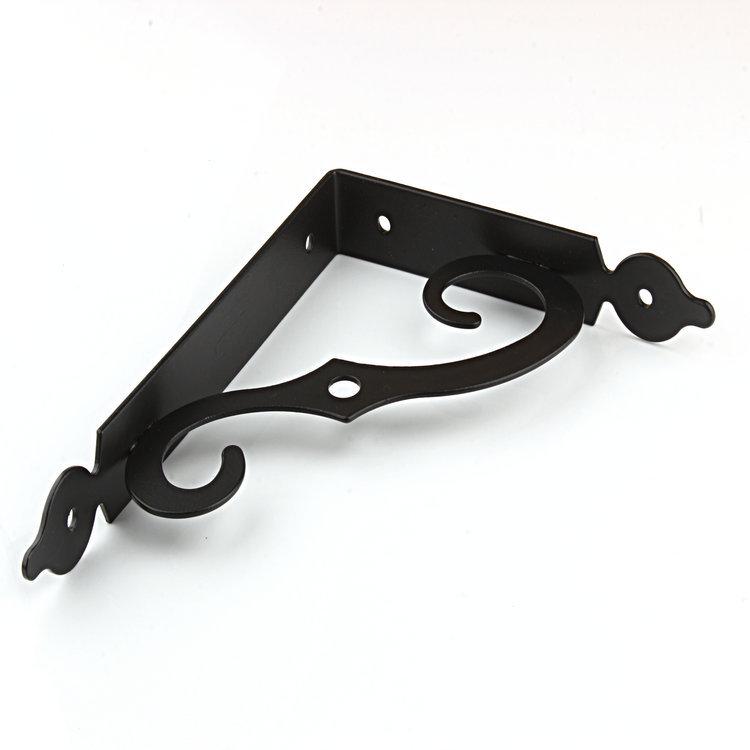 Reinforced Iron Triangle Wall Shelf Bracket for Sturdy Bookshelf Support