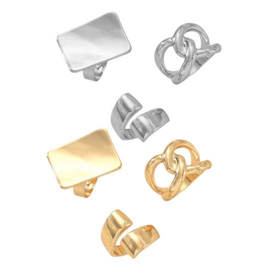 3Pcs Minimalist Cross Knot Ring Set Textured Chunky Stackable Rings for Women Modern Statement Jewelry Elegant Gift for Parties Daily Wear.