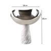 Stainless Steel Fruit Platter, Marble Decorative Ornaments, High Footed Dessert Square Bowl, Storage Tray, Scandinavian Style