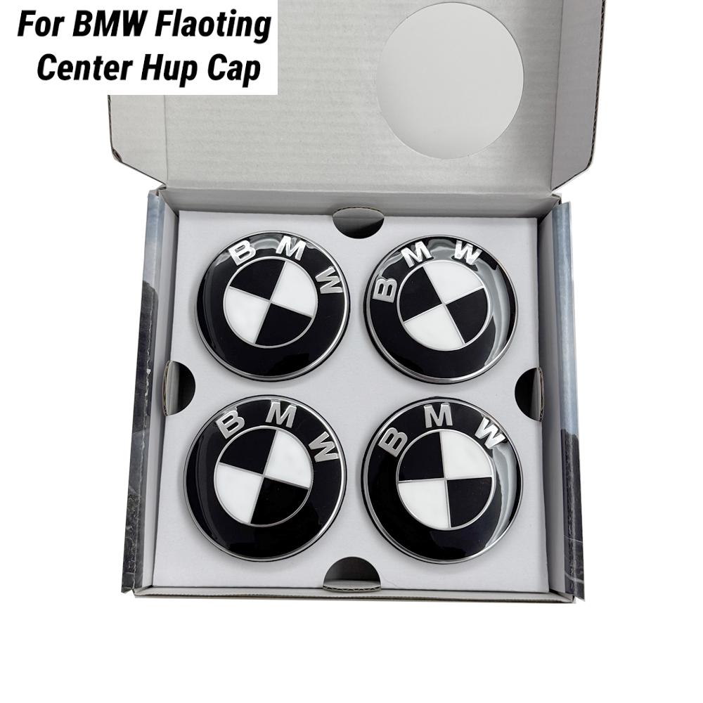 AAAQA1 4pcs 56mm 68mm Car 50th Anniversary Floating Wheel Center Caps BMW G11 G12 G30 G31 G32 G08 G05 F46 F49 F39 F90 Auto Accessories