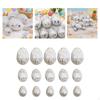 15Pcs Easter Eggs Ornaments DIY Hanging Pendants Decorative Multipurpose Decoration for