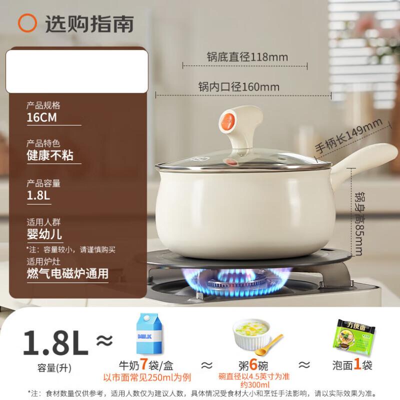 

Aishida 16cm Ceramic Non-stick Milk Pot 16cm