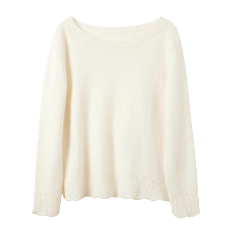 Sancai 100% Merino Wool Boat Neck Knitted Sweater