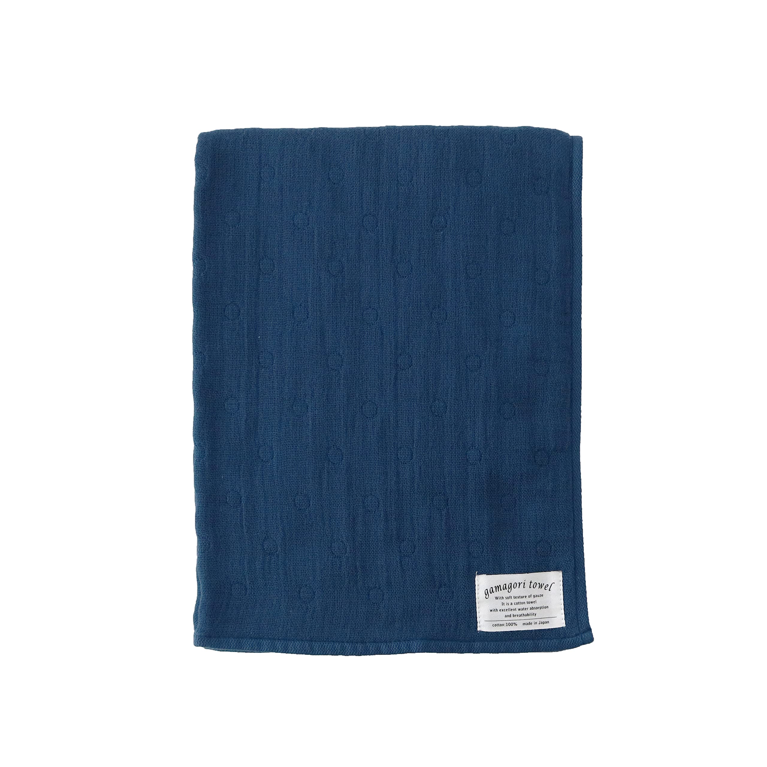 

Gamagori towel gauze bath approximately 45 x 120 cm six-ply towel, (navy)